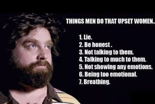 Things Men Do That Upset Women Funny Image