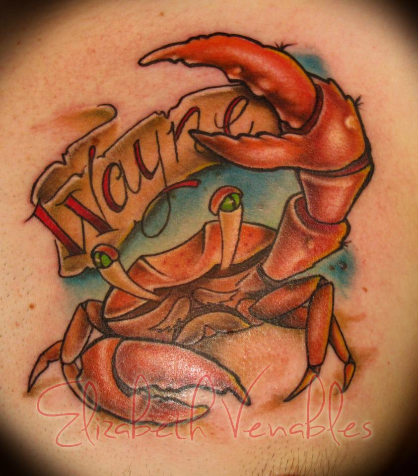 Wayne Banner And Cancer Crab Tattoo Idea by Andrew