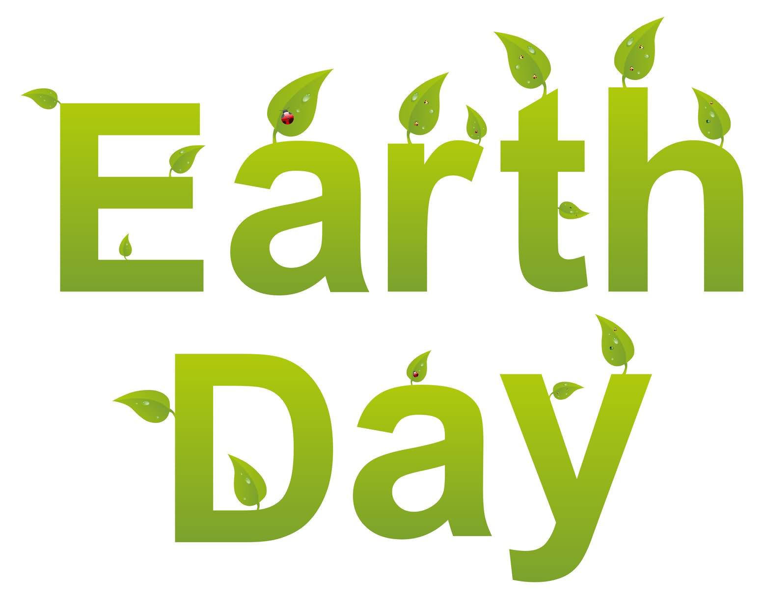 Earth Day Words Ecology Concept