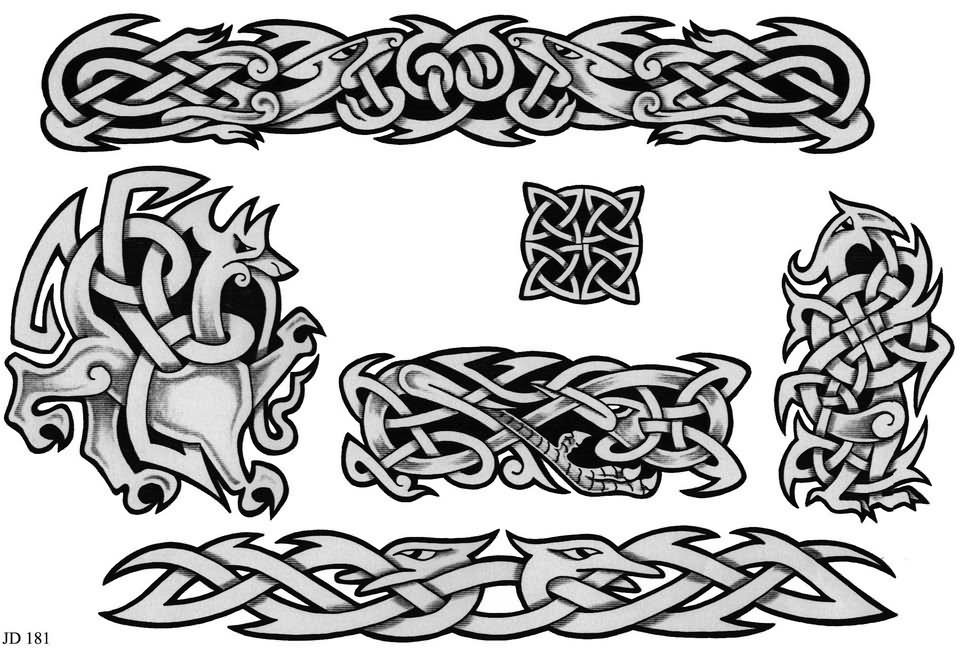 Attractive Celtic Wristband Tattoo Design