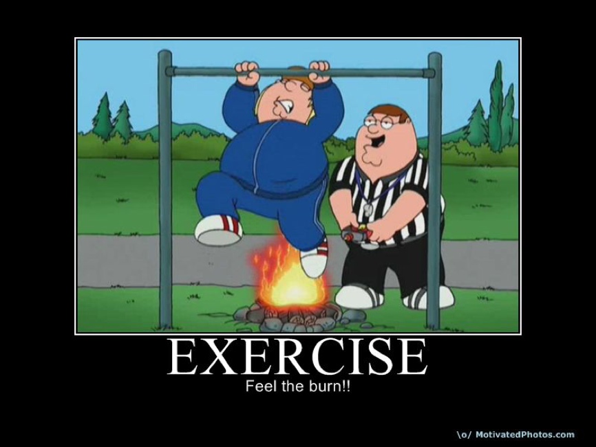 Funny Exercise Feel The Burn Picture