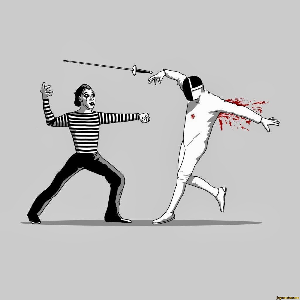 Funny Fencing Fail Picture