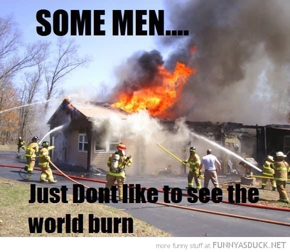 Funny Just Don't Like To See The World Burn Image