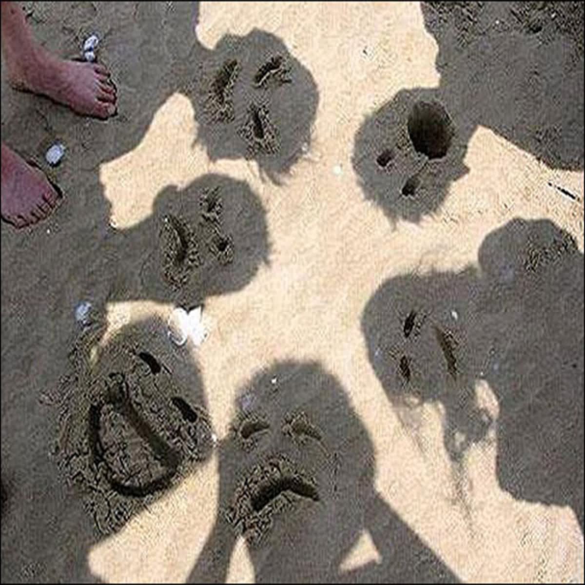 Funny Shadows Beach Picture