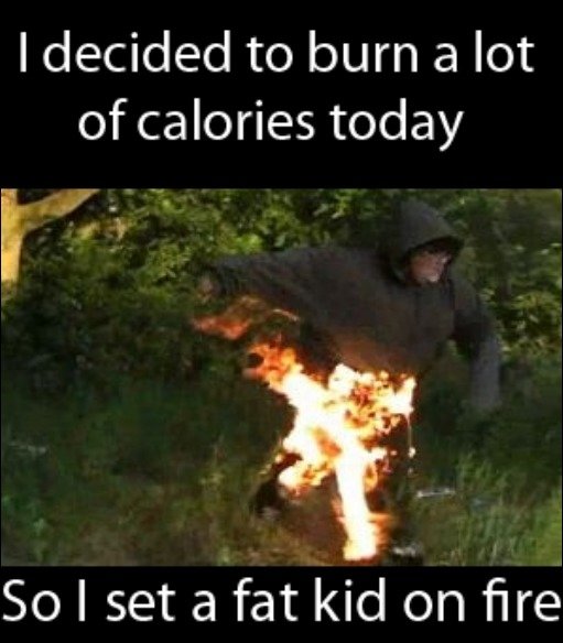 I Decided To Burn A Lot Of Calories Today Funny Picture