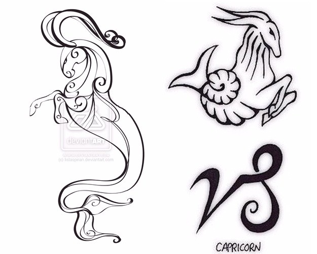 Latest Capricorn Tattoo Designs