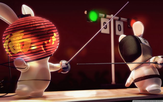 Rayman Raving Rabbids Fencing Funny Picture