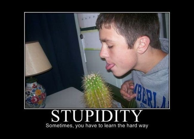 Sometimes You Have To Learn The Hard Way Funny Inspirational Boy Image