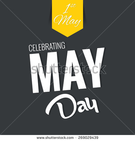 1st May Celebrating May Day Clipart