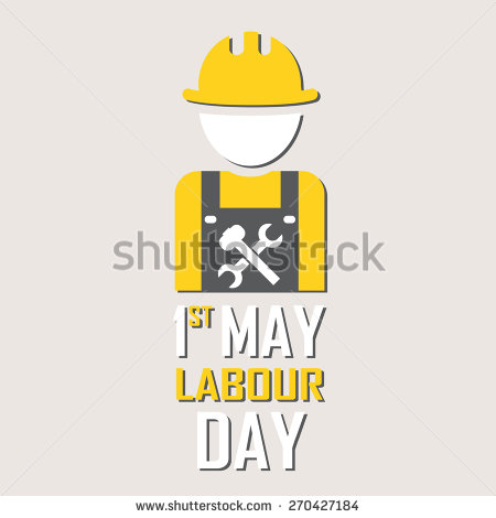 1st May Labour Day Clipart