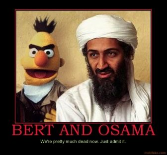 Bert And Osama Funny Terrorism Picture