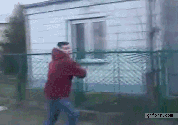 Boy Punch Sign Board Funny Owned Gif