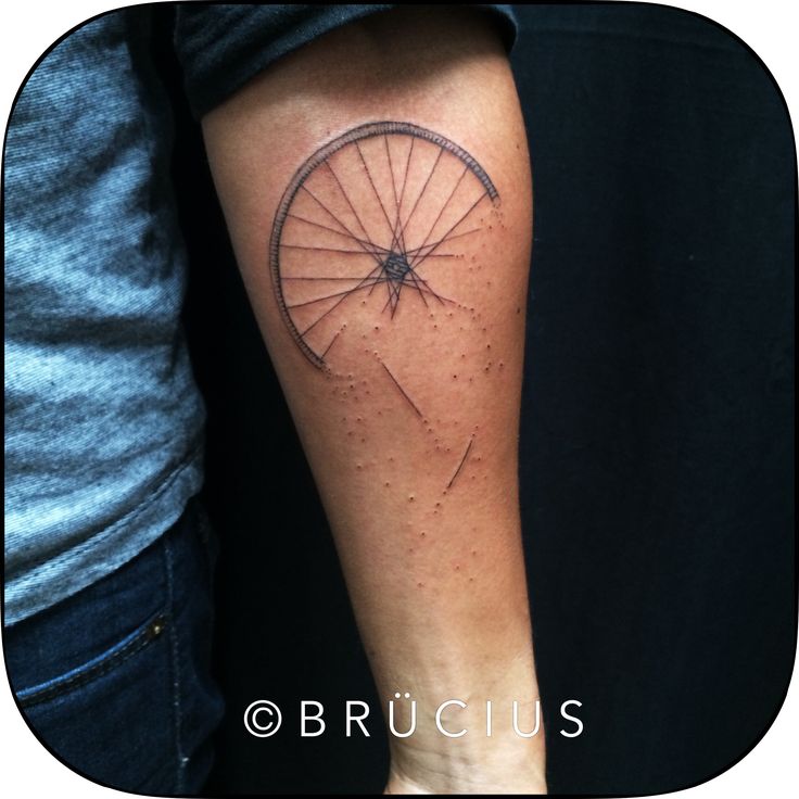 30+ Fantastic Bike Wheel Tattoos