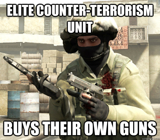 Buys Their Own Guns Funny Terrorism Image