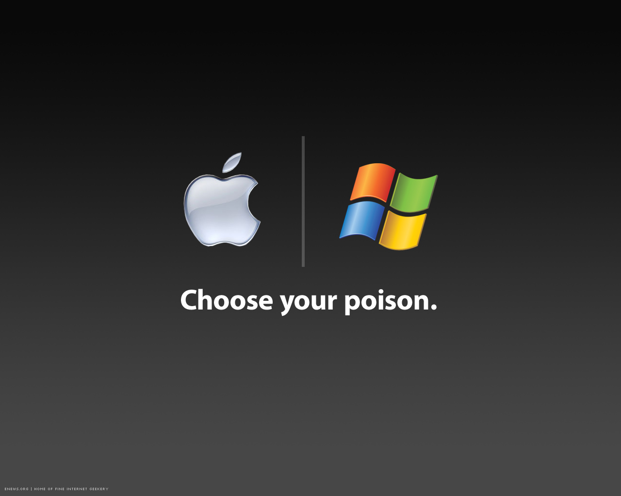 Choose Your Poison Funny Microsoft And Apple Image
