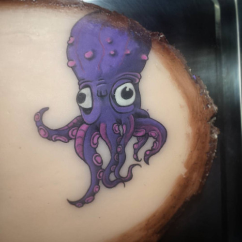 Cute New School Octopus Tattoo