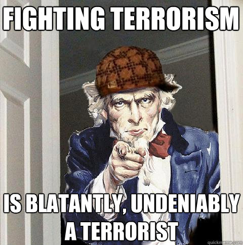Fighting Terrorism Funny Image