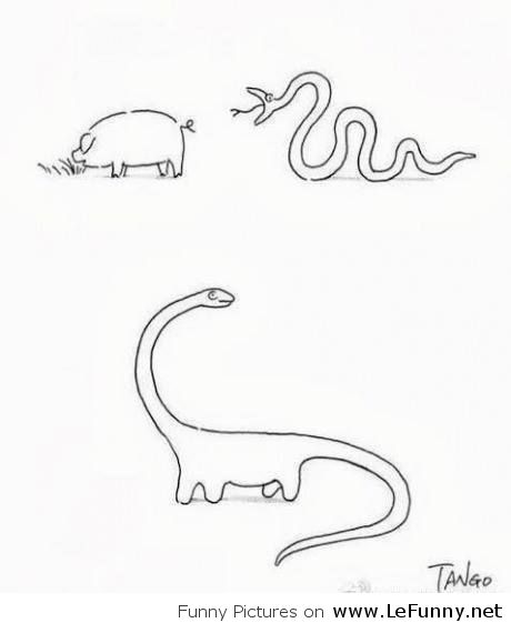 Funny Animals Drawing Image