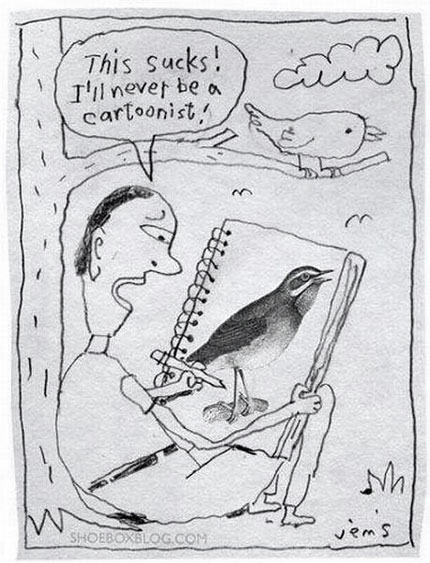 Funny Bird Drawing Cartoon Image