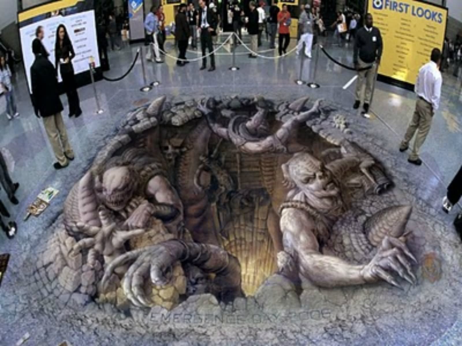 Funny Illusion 3D Drawing Image