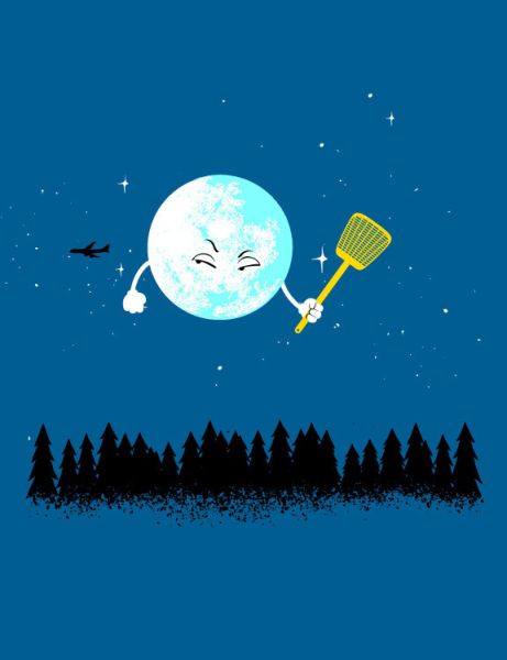 Funny Moon Drawing Image