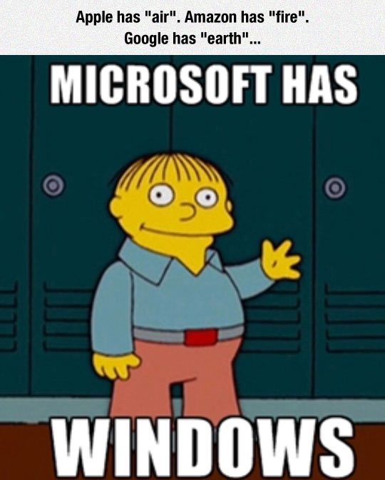 Funny Ralph Simpsons Microsoft Windows Image