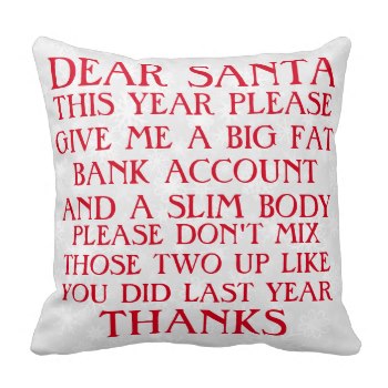 Funny Santa Pillow Image