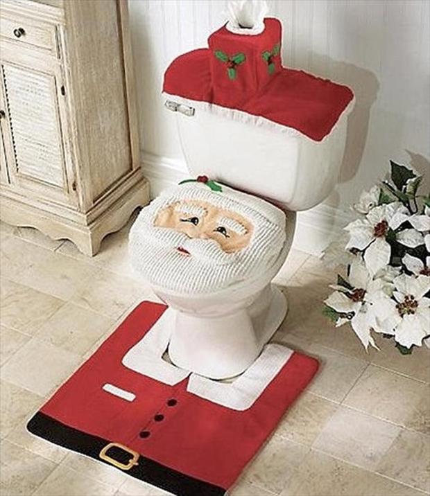 Funny Santa Toilet Picture For Whatsapp