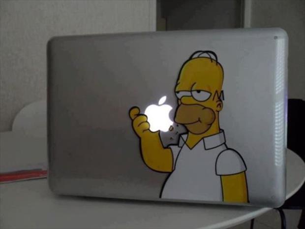 Funny Simpson Sticker For Laptop