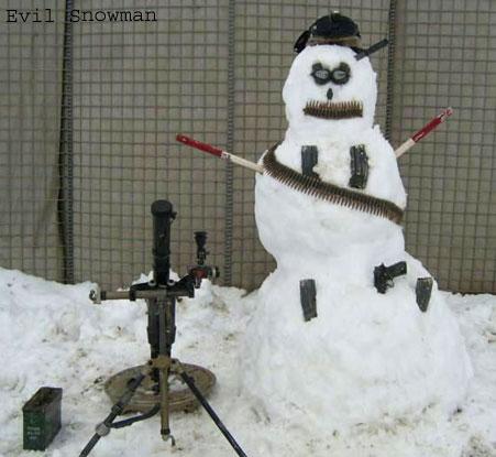 Funny Terrorist Snowman Picture For Whatsapp