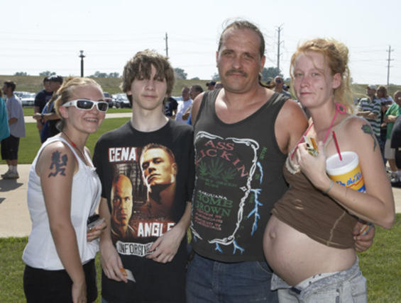 Funny White Trash Family Picture