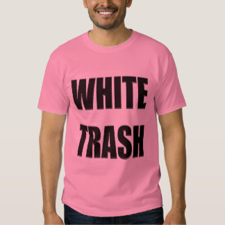 Funny White Trash Pink Tshirt For Boys