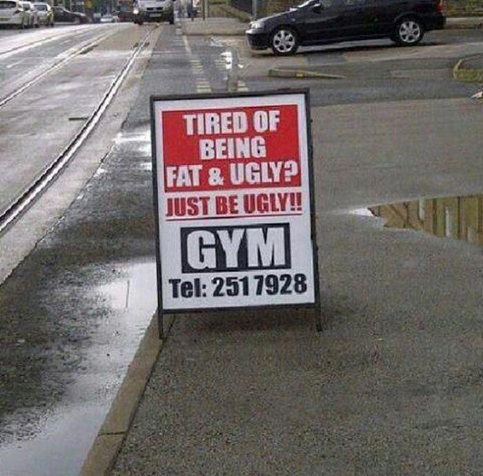 Funny Wtf Gym Sign Board Picture