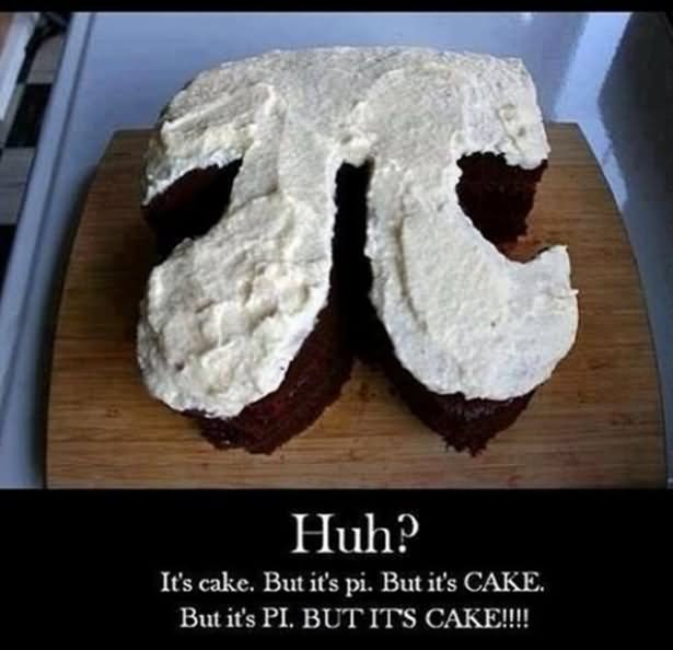Funny Wtf Pi Cake Image