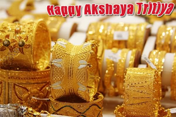 Happy Akshaya Tritiya Golden Bangles Picture