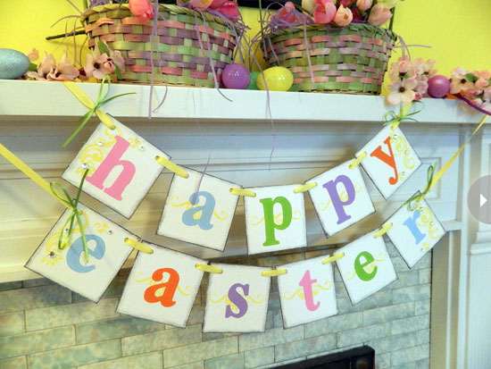 Happy Easter Banner Decoration