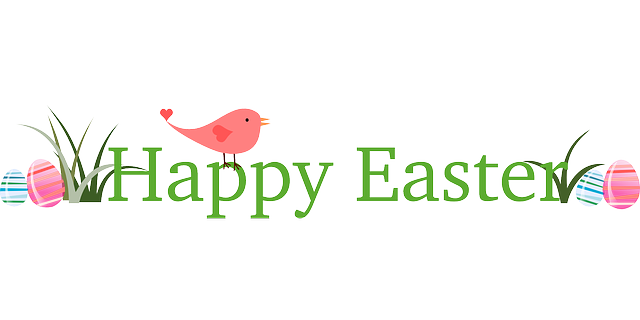 Happy Easter Birds Banner Image