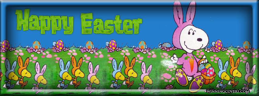Happy Easter Bunnies Banner Image