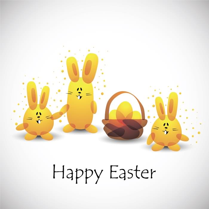 Happy Easter Bunnies Image