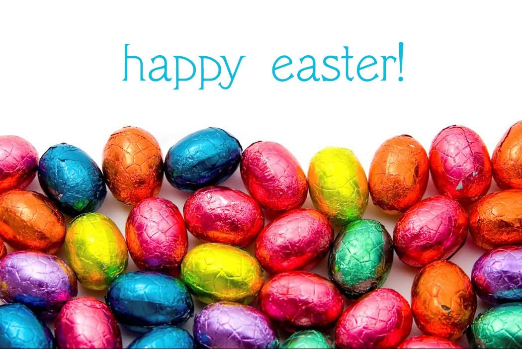 Happy Easter Colorful Eggs Image