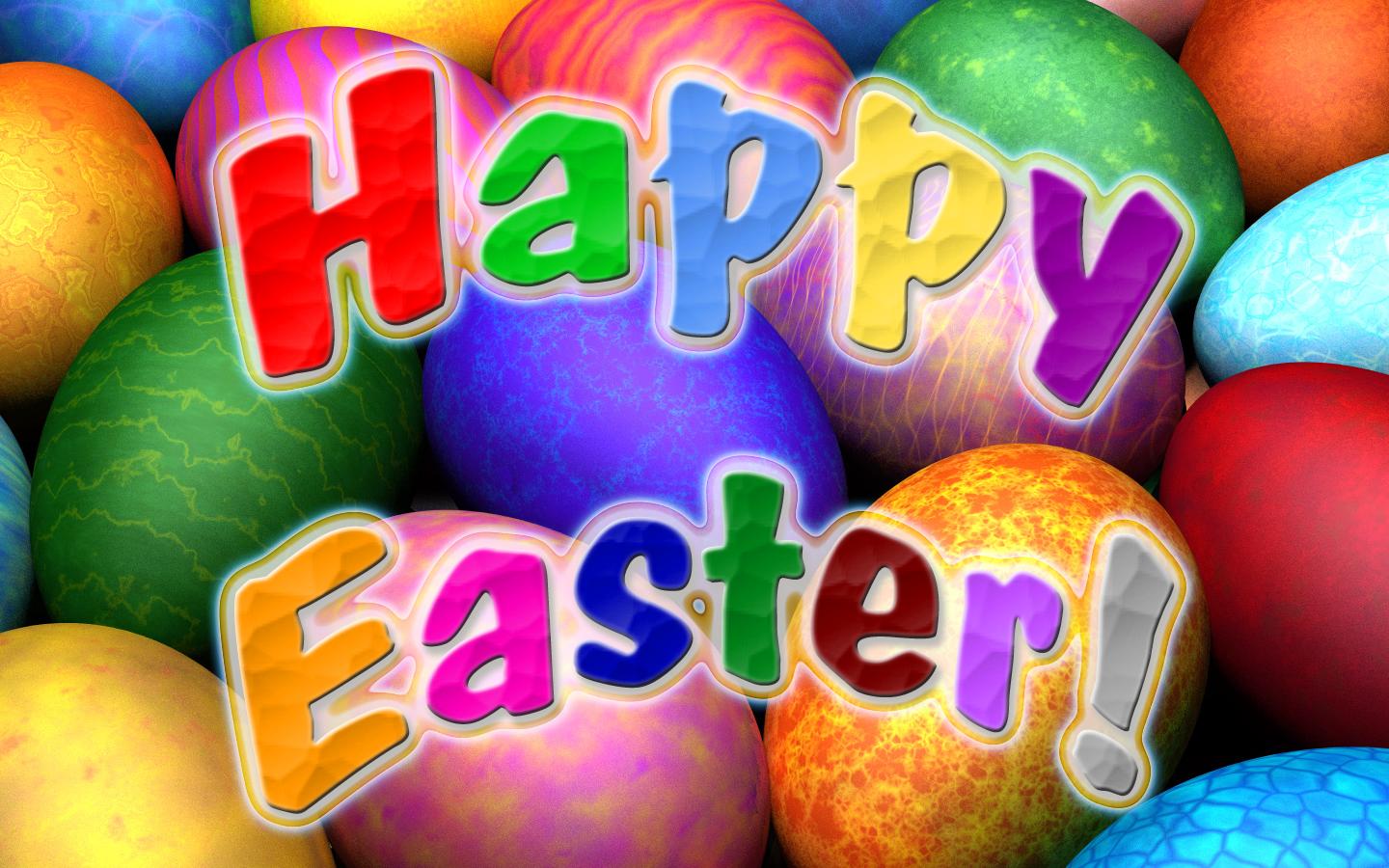 Happy Easter Colorful Eggs Picture