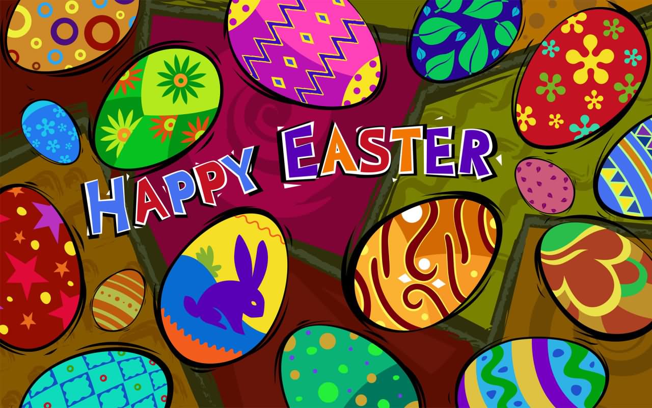 Happy Easter Colorful Picture
