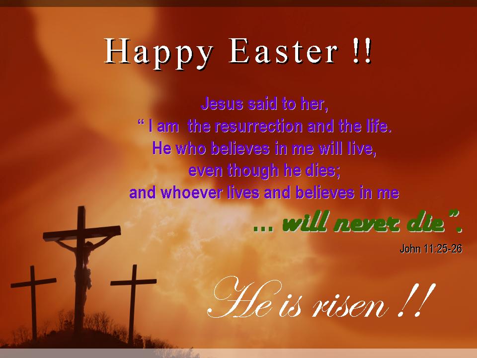 Happy Easter He Is Risen Picture
