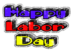 Happy Labour Day Glitter Picture