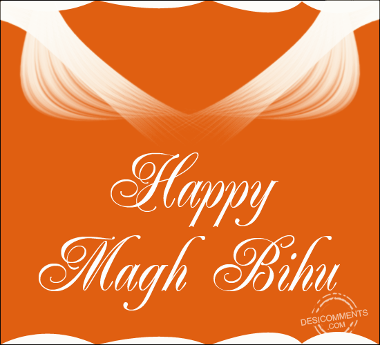 Happy Magh Bihu Glitter Image