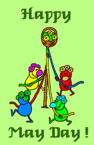 Happy May Day Animated Clipart