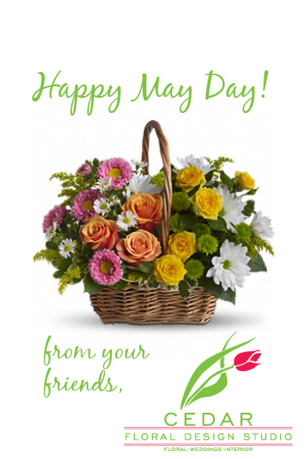 Happy May Day Flower Basket For You