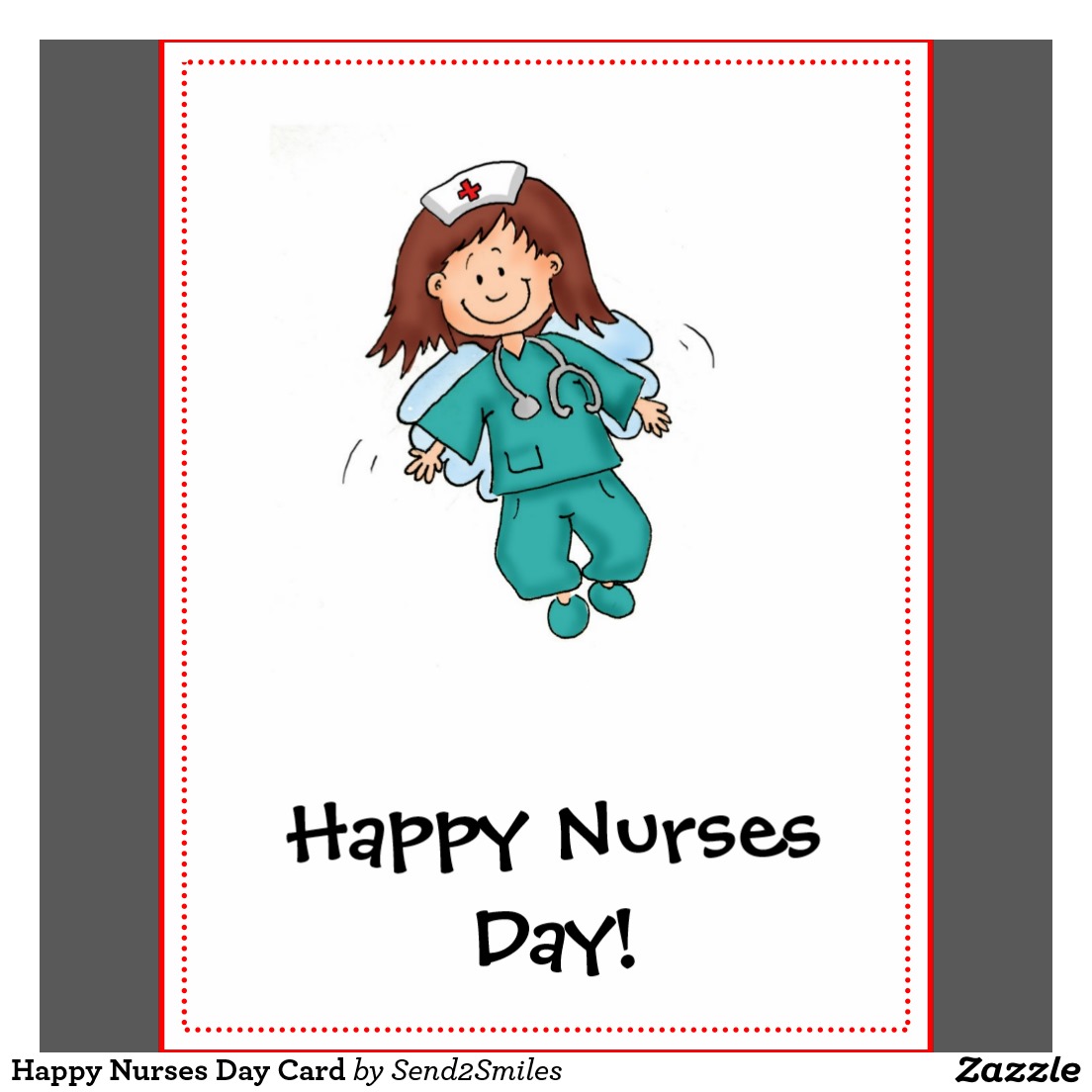 Happy Nurses Day Greeting Card Image.