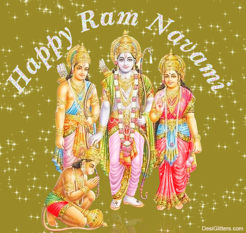 Happy Ram Navami Glitter Wishes