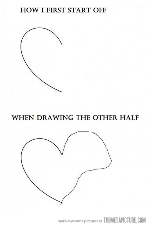 Heart Drawing Funny Shape Image
